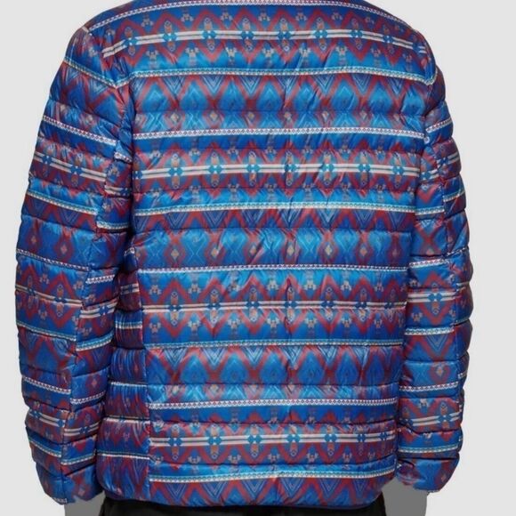 Club Room Mens Blue Water Resistant Hooded Winter Puffer Jacket Coat NWT - Picture 4 of 13